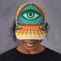 Illuminati Eye of Providence Print Baseball Cap