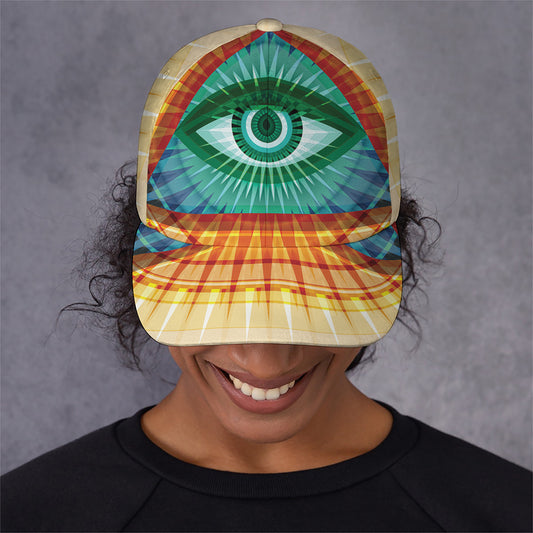 Illuminati Eye of Providence Print Baseball Cap