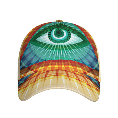Illuminati Eye of Providence Print Baseball Cap