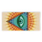 Illuminati Eye of Providence Print Beach Towel