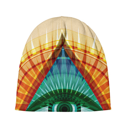 Illuminati Eye of Providence Print Beanie