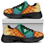 Illuminati Eye of Providence Print Black Chunky Shoes