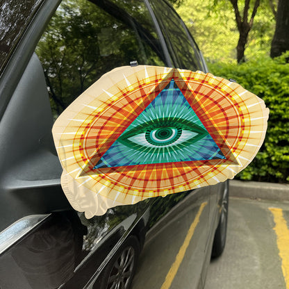 Illuminati Eye of Providence Print Car Side Mirror Covers