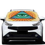Illuminati Eye of Providence Print Car Windshield Snow Cover