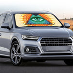 Illuminati Eye of Providence Print Car Windshield Sun Shade