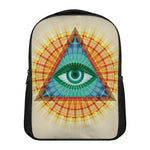 Illuminati Eye of Providence Print Casual Backpack