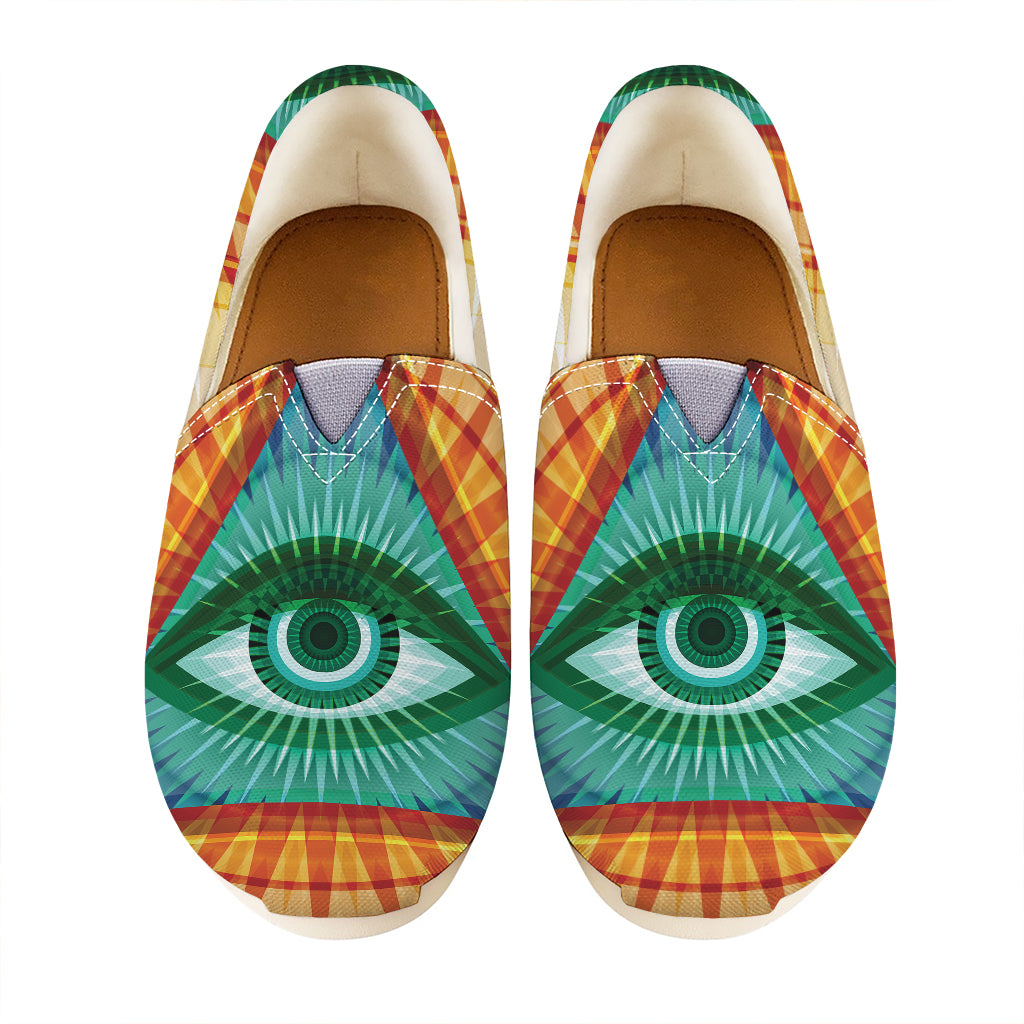 Illuminati Eye of Providence Print Casual Shoes