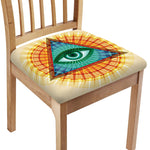 Illuminati Eye of Providence Print Chair Cushion Cover