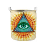 Illuminati Eye of Providence Print Collapsible Laundry Basket