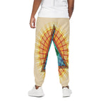 Illuminati Eye of Providence Print Cotton Pants