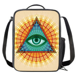 Illuminati Eye of Providence Print Crossbody Lunch Bag