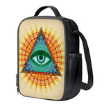 Illuminati Eye of Providence Print Crossbody Lunch Bag