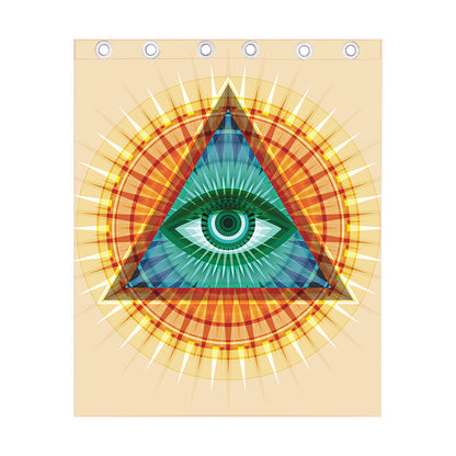 Illuminati Eye of Providence Print Curtain
