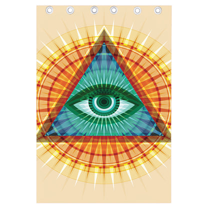 Illuminati Eye of Providence Print Curtain