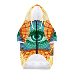Illuminati Eye of Providence Print Dog Zip Up Hoodie