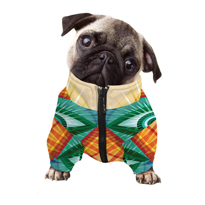 Illuminati Eye of Providence Print Dog Zip Up Jacket