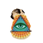 Illuminati Eye of Providence Print Dog Zip Up Jacket