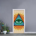 Illuminati Eye of Providence Print Door Sticker