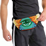 Illuminati Eye of Providence Print Fanny Pack