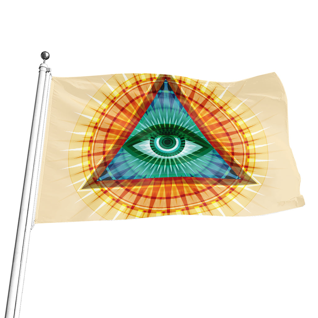 Illuminati Eye of Providence Print Flag