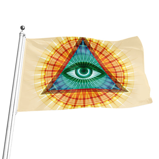 Illuminati Eye of Providence Print Flag
