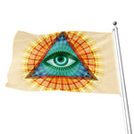 Illuminati Eye of Providence Print Flag