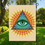 Illuminati Eye of Providence Print Garden Flag