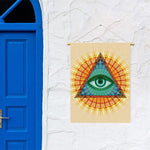 Illuminati Eye of Providence Print Garden Flag