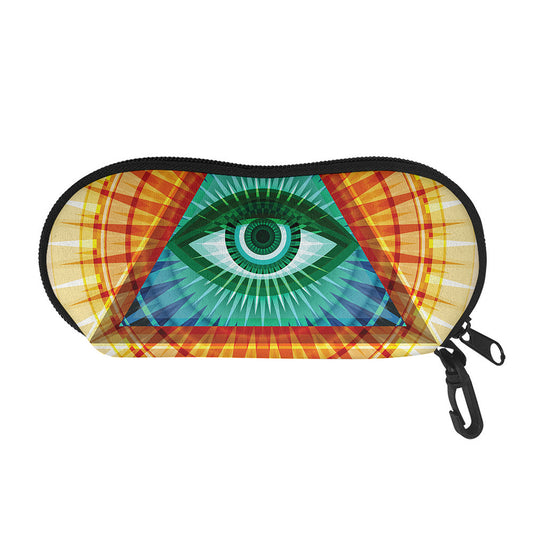 Illuminati Eye of Providence Print Glasses Case