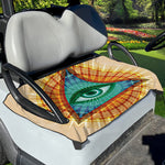 Illuminati Eye of Providence Print Golf Cart Seat Cover
