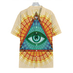 Illuminati Eye of Providence Print Hawaiian Shirt
