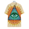 Illuminati Eye of Providence Print Hawaiian Shirt