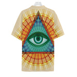 Illuminati Eye of Providence Print Hawaiian Shirt