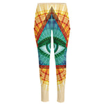Illuminati Eye of Providence Print High-Waisted Pocket Leggings