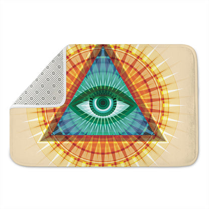 Illuminati Eye of Providence Print Indoor Door Mat