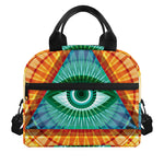 Illuminati Eye of Providence Print Insulated Lunch Bag