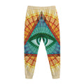 Illuminati Eye of Providence Print Jogger Pants