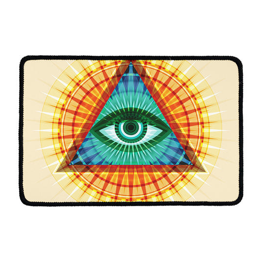 Illuminati Eye of Providence Print Kitchen Mat