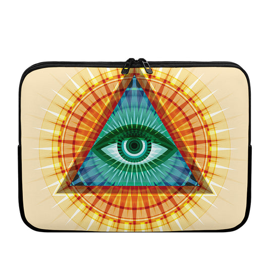 Illuminati Eye of Providence Print Laptop Sleeve