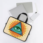Illuminati Eye of Providence Print Laptop Sleeve With Handle