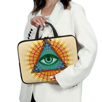 Illuminati Eye of Providence Print Laptop Sleeve With Handle