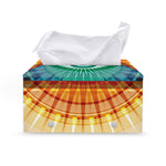 Illuminati Eye of Providence Print Leather Tissue Box Cover