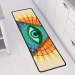 Illuminati Eye of Providence Print Long Kitchen Mat