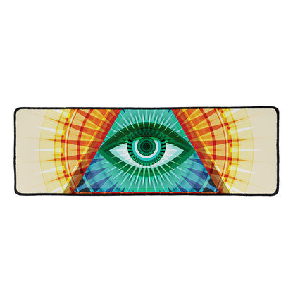 Illuminati Eye of Providence Print Long Kitchen Mat
