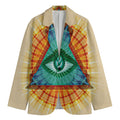 Illuminati Eye of Providence Print Men's Blazer