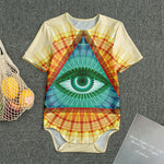 Illuminati Eye of Providence Print Men's Bodysuit