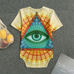 Illuminati Eye of Providence Print Men's Bodysuit