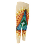 Illuminati Eye of Providence Print Men's Compression Pants