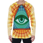 Illuminati Eye of Providence Print Men's Long Sleeve T-Shirt