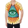 Illuminati Eye of Providence Print Men's Shirt